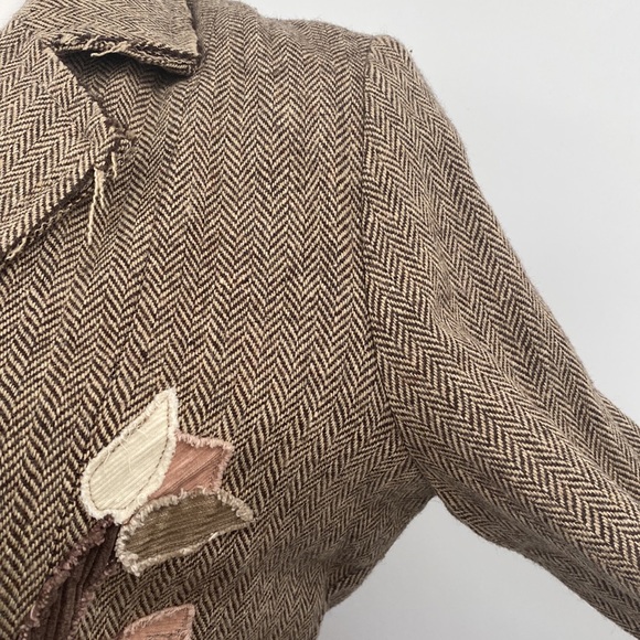 Princy By Jessica Simpson Brown Corduroy Blazer Jacket Medium - Picture 6 of 15